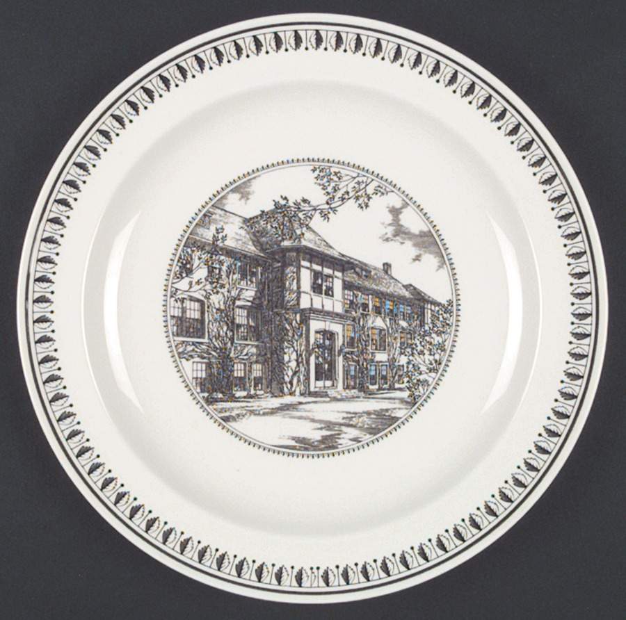 Westminster School Brown Dinner Plate by Wedgwood-1