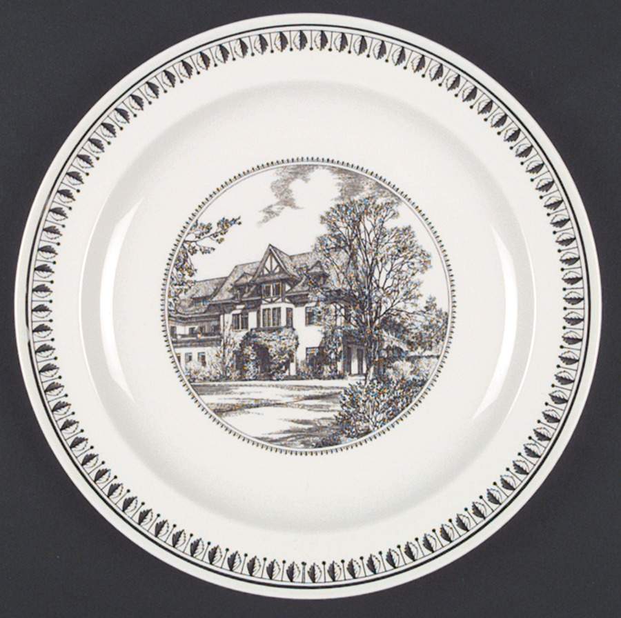 Westminster School Brown Dinner Plate by Wedgwood-1