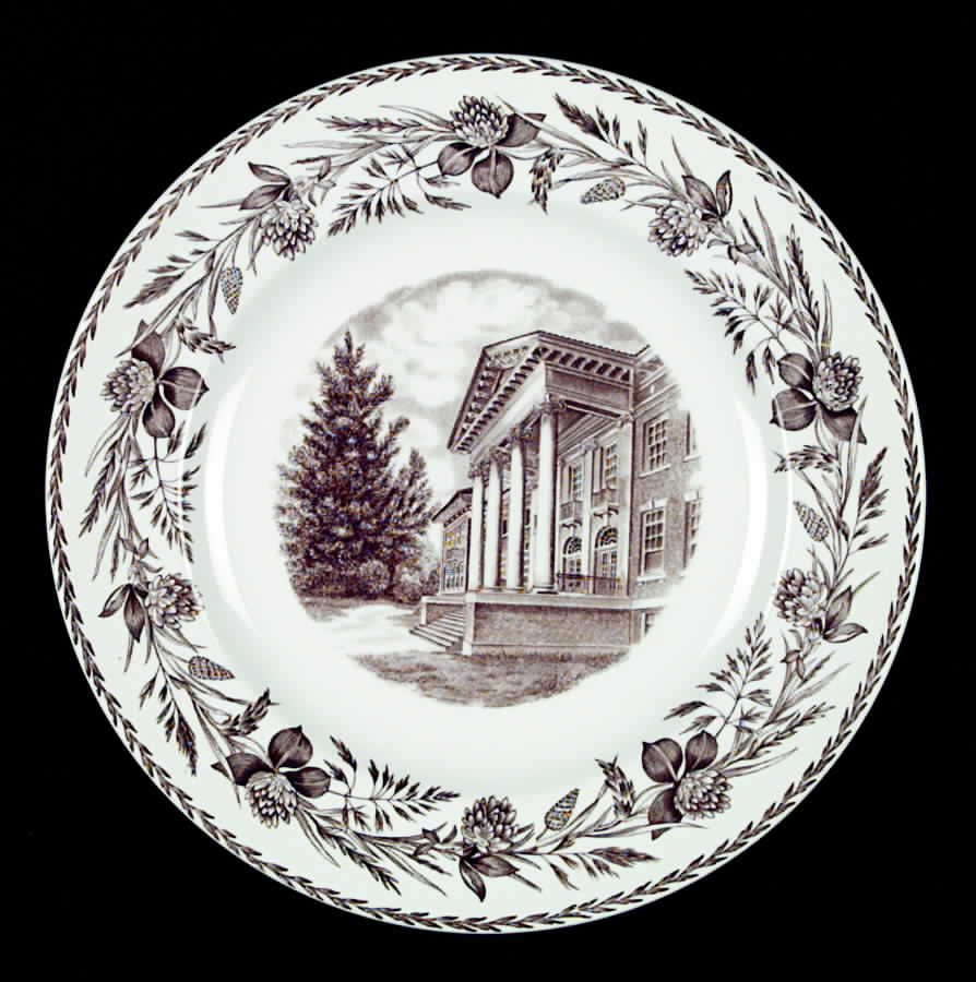 Cedar Crest College Brown Dinner Plate by Wedgwood-1