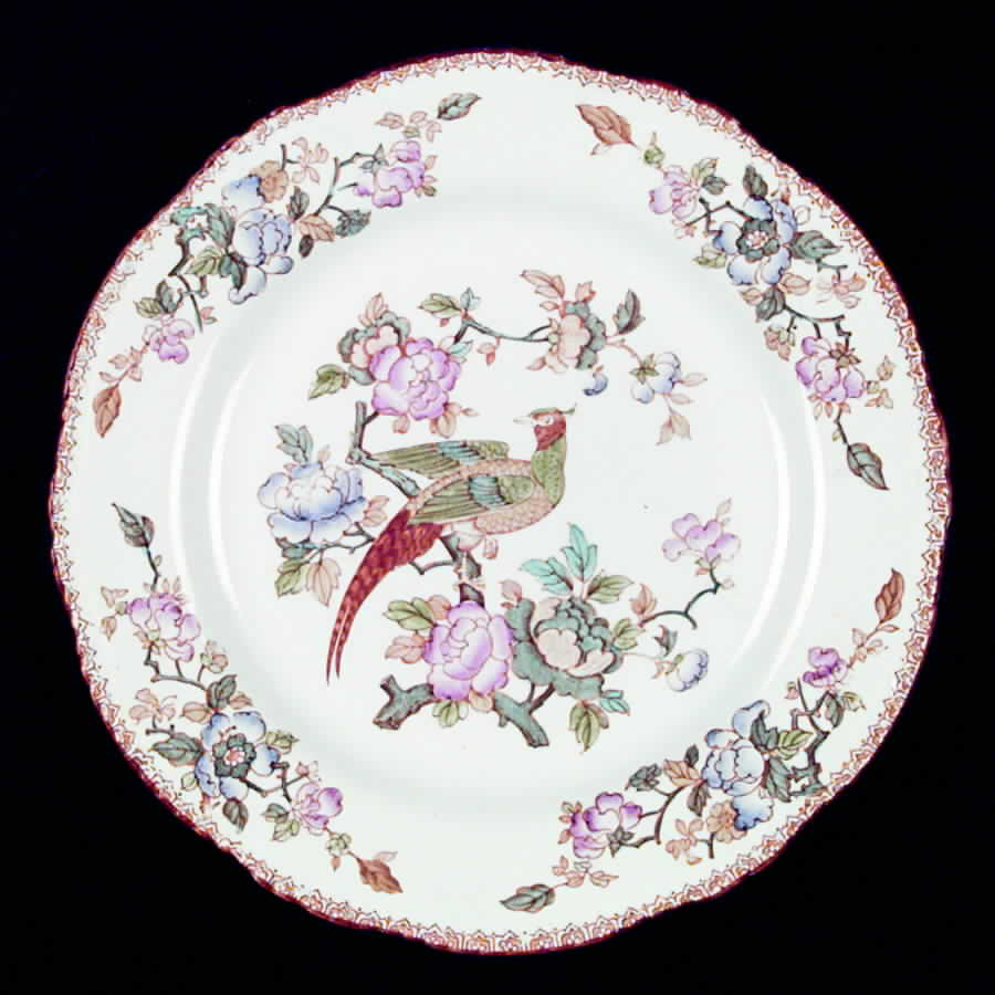Mayfair Brown Multicolor Dinner Plate by Wood & Sons-1
