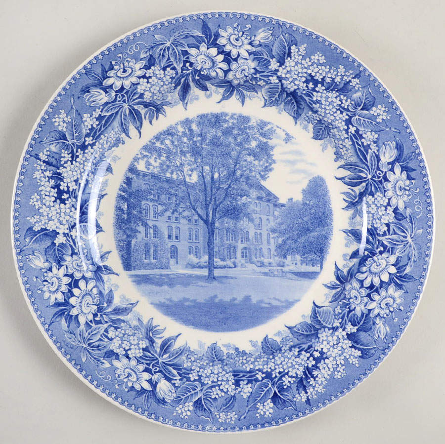 Denison University Blue Dinner Plate by Wedgwood-1