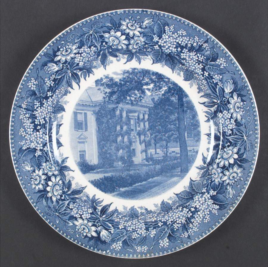 Denison University Blue Dinner Plate by Wedgwood-1