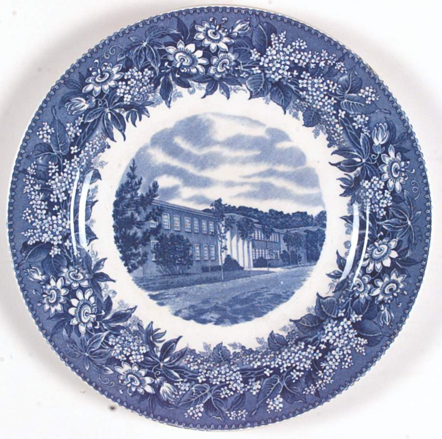 Denison University Blue Dinner Plate by Wedgwood-1