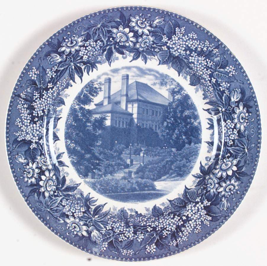 Denison University Blue Dinner Plate by Wedgwood-1