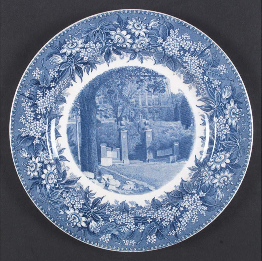 Denison University Blue Dinner Plate by Wedgwood-1
