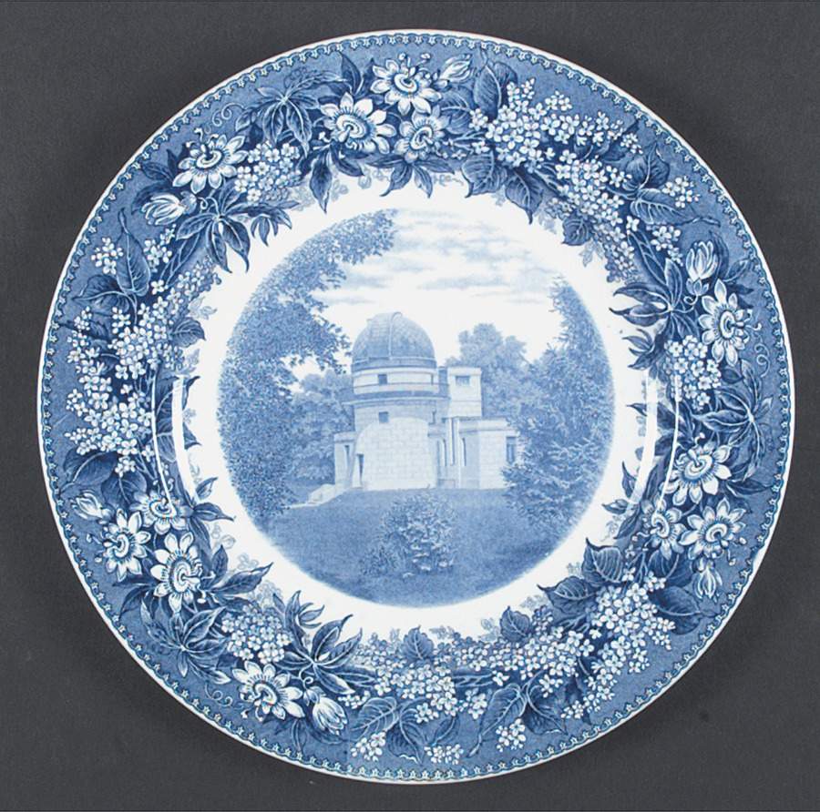 Denison University Blue Dinner Plate by Wedgwood-1