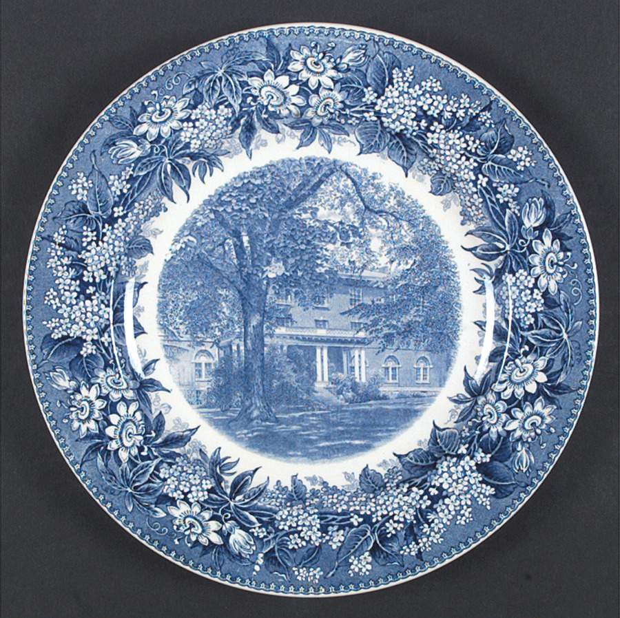 Denison University Blue Dinner Plate by Wedgwood-1