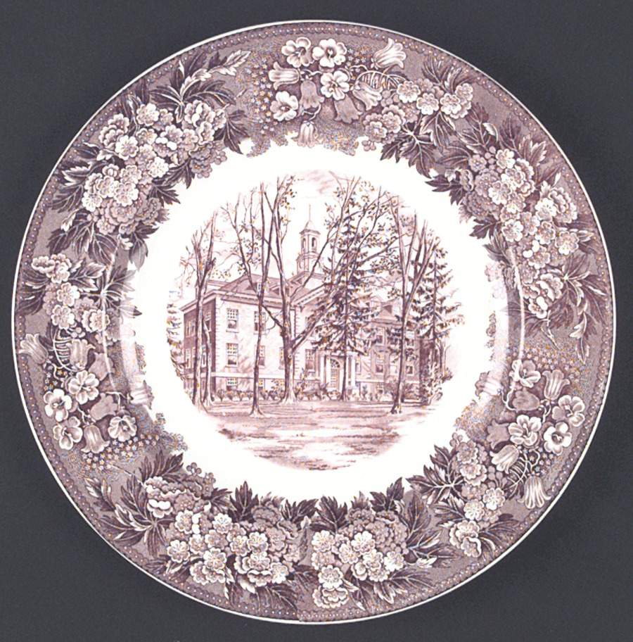 Albion College Mulberry Dinner Plate by Wedgwood-1