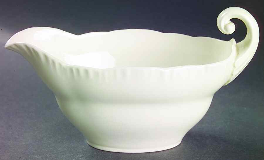 Shell Edge Gravy Boat by Wedgwood-1