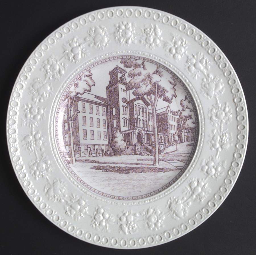 Ohio Wesleyan University Mulberry Dinner Plate by Wedgwood-1