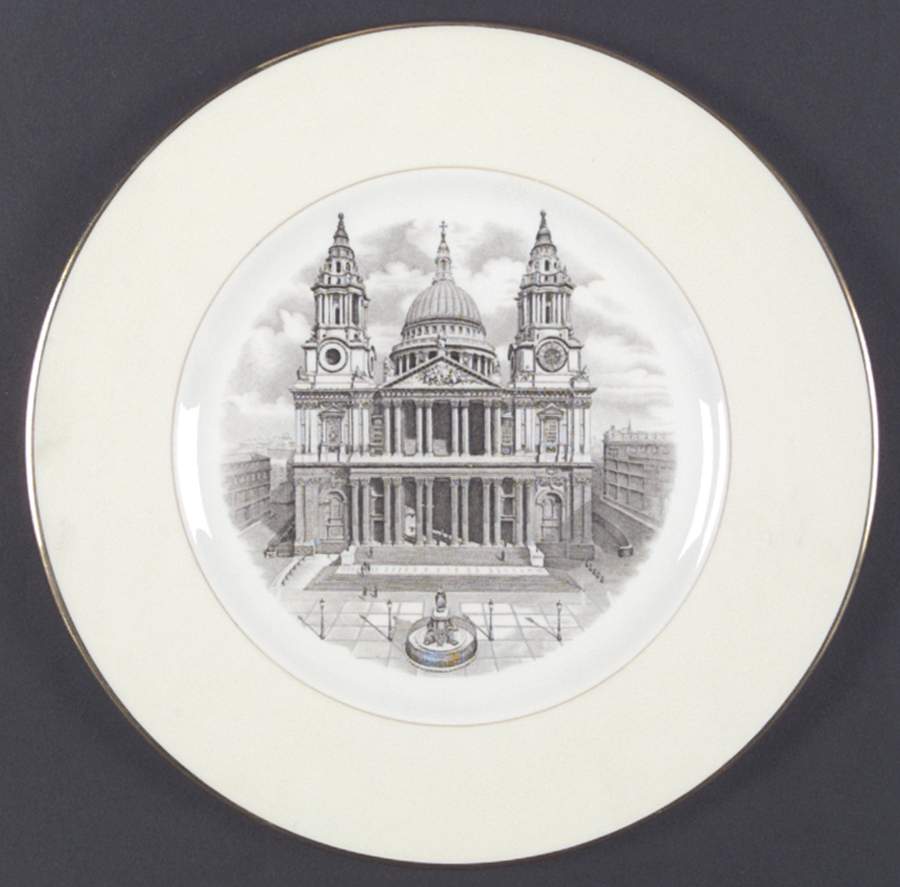 Old London Views  Dinner Plate by Wedgwood-1