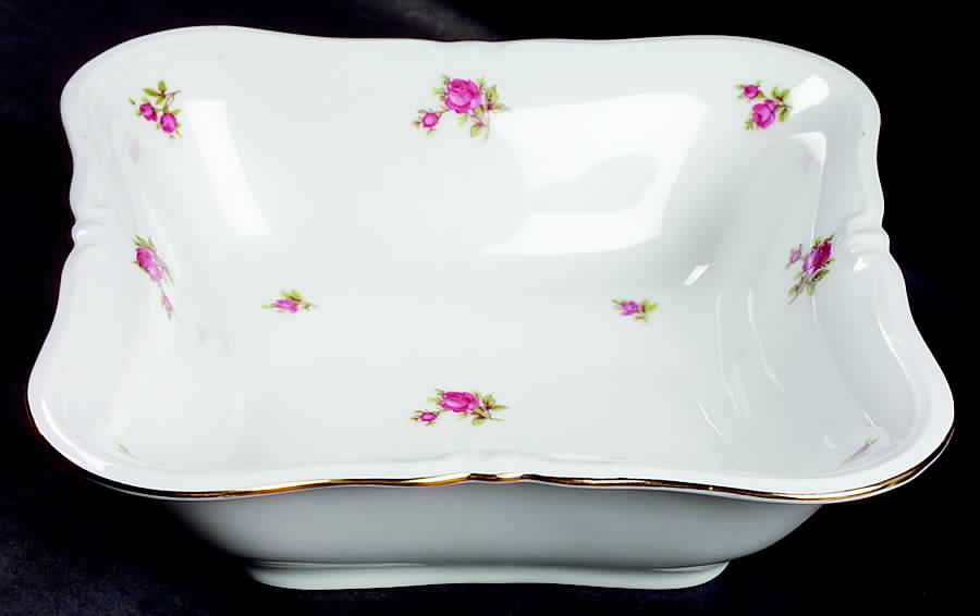 Rosette 8" Square Vegetable Bowl by Winterling - Bavaria-1
