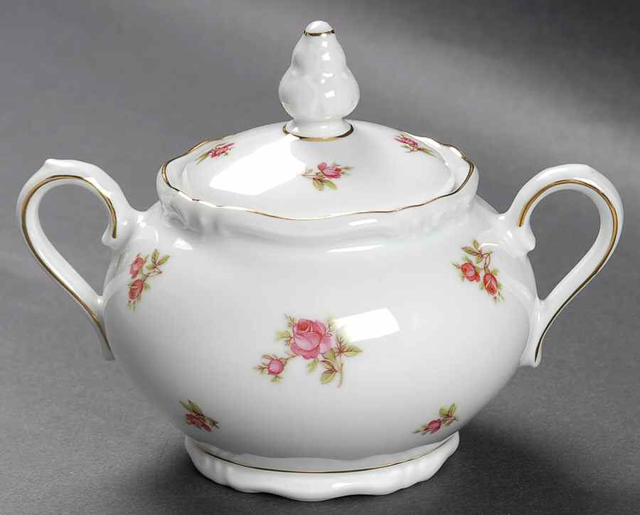 Rosette Sugar Bowl & Lid by Winterling - Bavaria-1