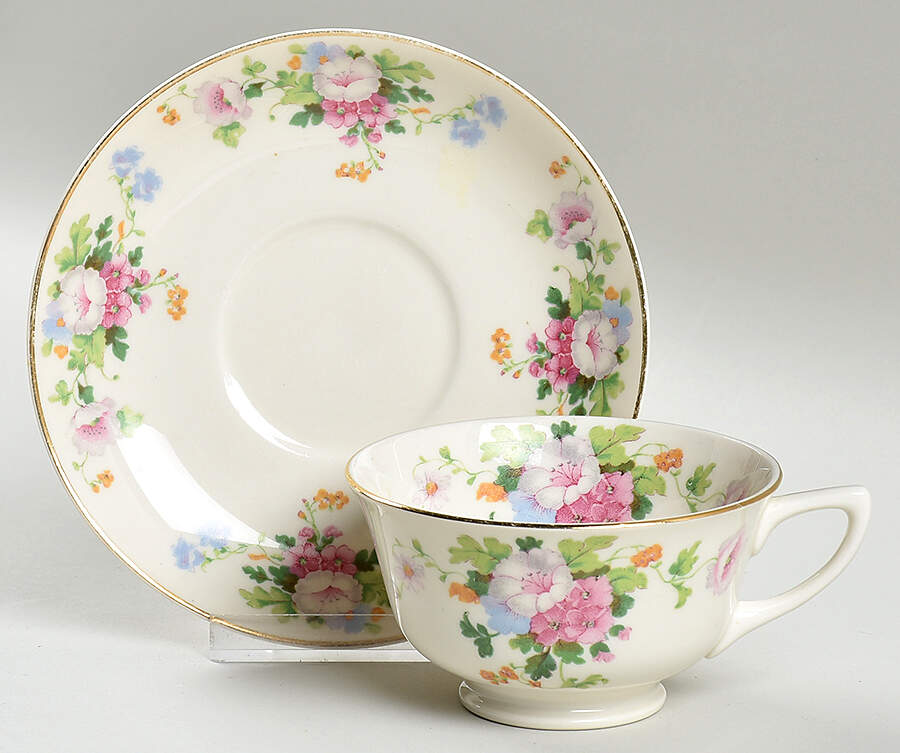 AB9349 Footed Cup & Saucer Set by Warwick-1