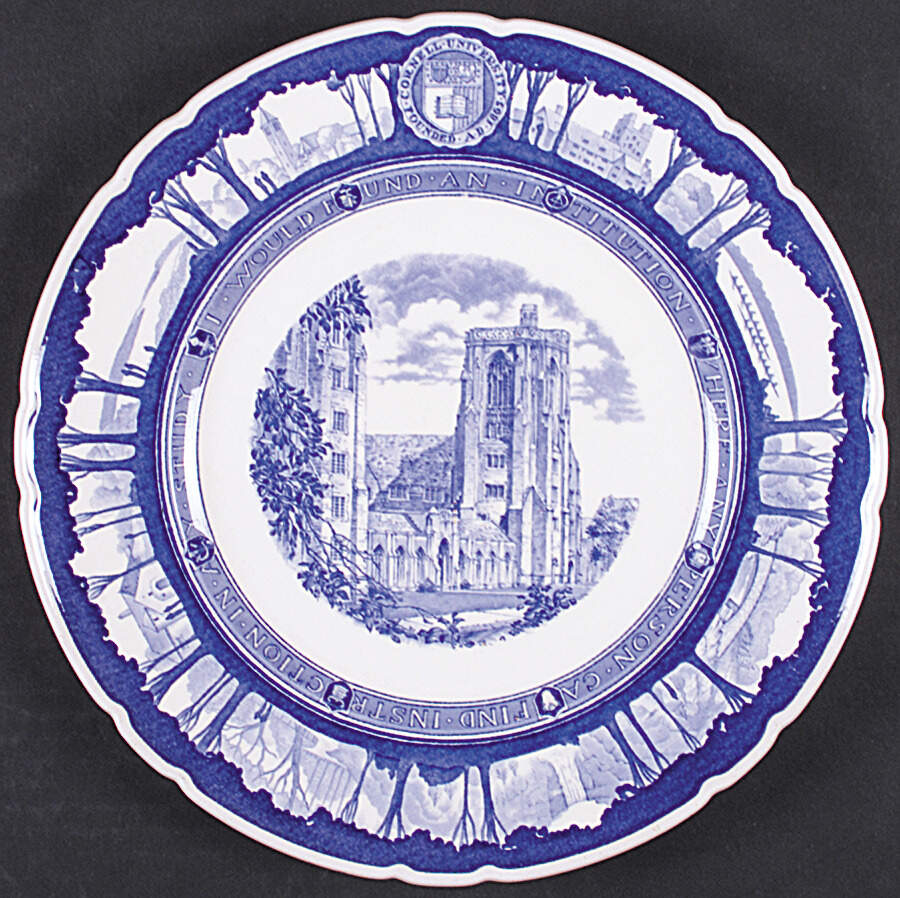 Cornell University Blue (Scallop) Dinner Plate by Wedgwood-1