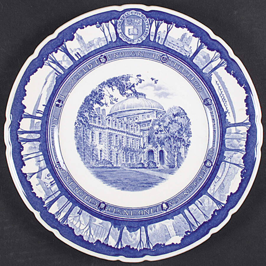 Cornell University Blue (Scallop) Dinner Plate by Wedgwood-1