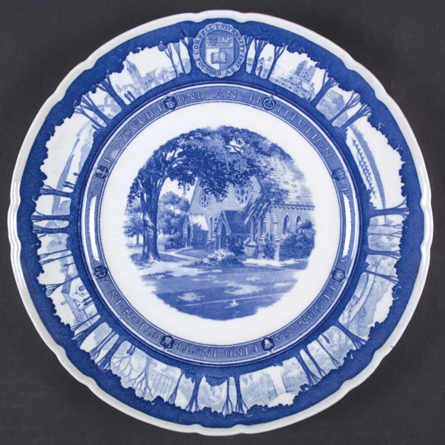 Cornell University Blue (Scallop) Dinner Plate by Wedgwood-1