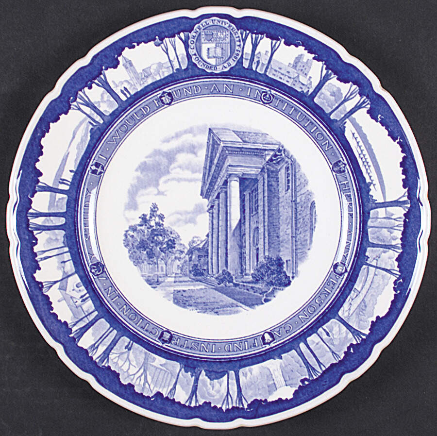 Cornell University Blue (Scallop) Dinner Plate by Wedgwood-1