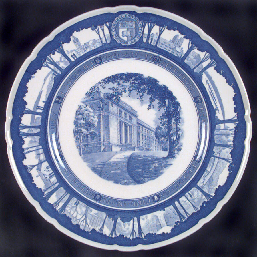 Cornell University Blue (Scallop) Dinner Plate by Wedgwood-1