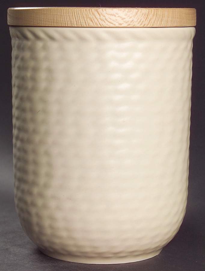 Stone Harbor Sand Large Canister & Lid by Wedgwood-1