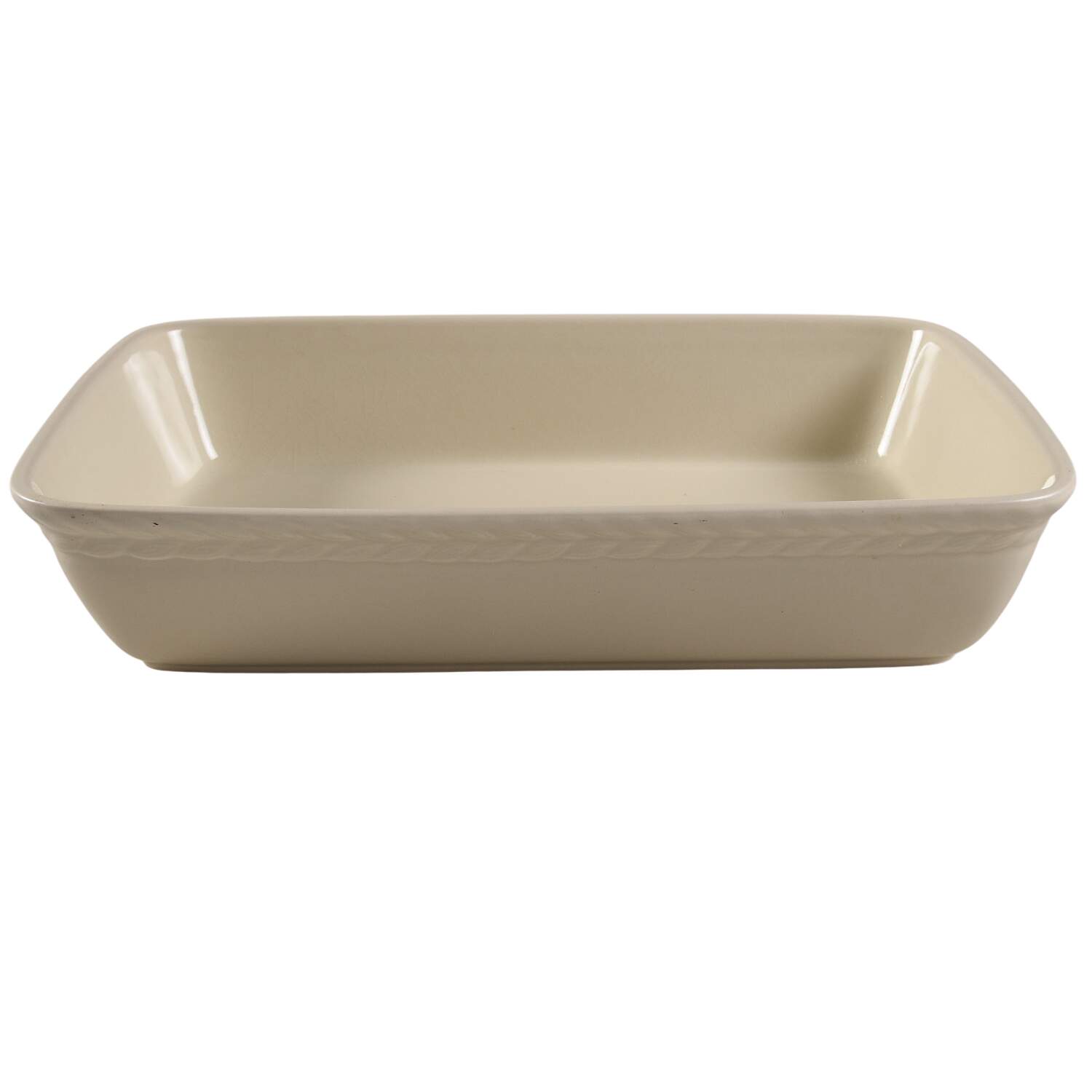 Stone Harbor Sand 12" Rectangular Baker by Wedgwood-1