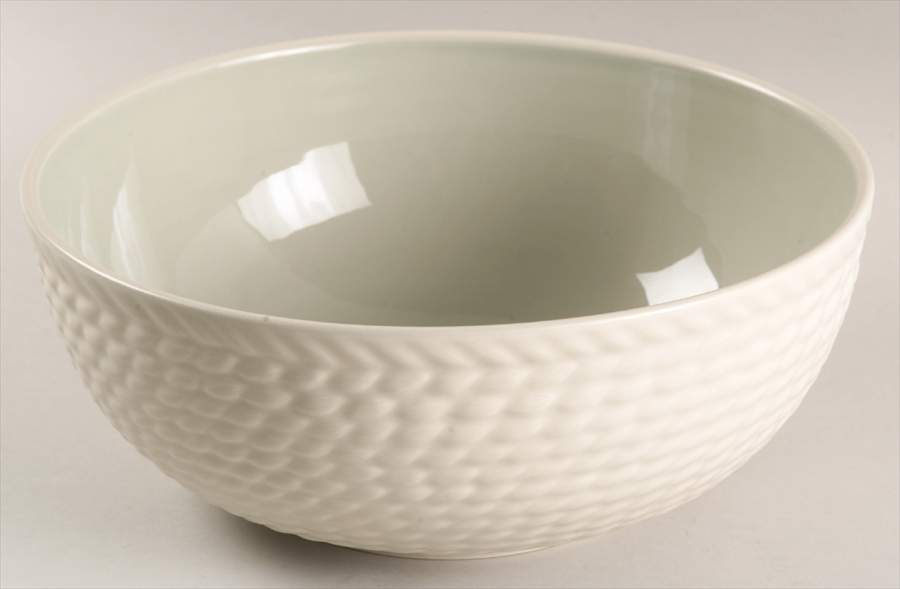 Stone Harbor Seagrass (Green) 10" Large Salad Serving Bowl by Wedgwood-1