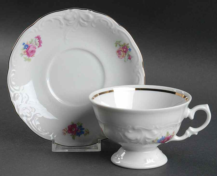 WAV11 Footed Cup & Saucer Set by Wawel-1