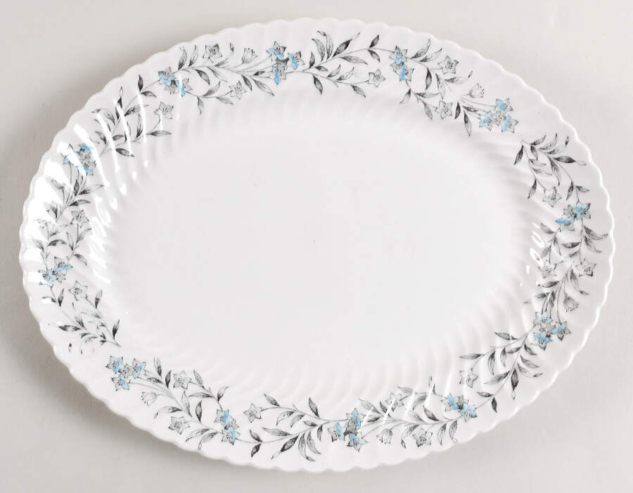 Springtime 12" Oval Serving Platter by Wood & Sons-1