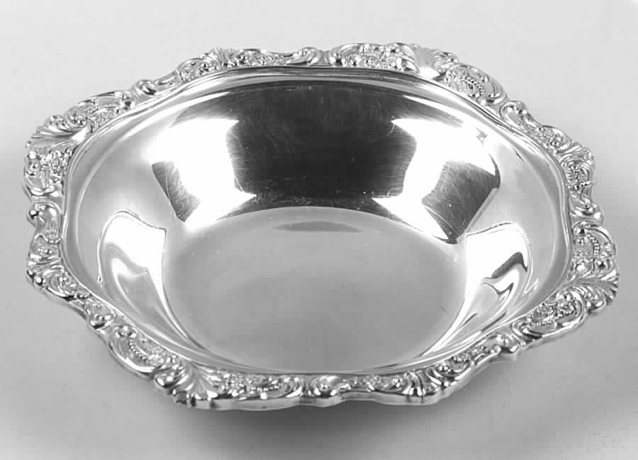 Baroque (Silverplate, Hollowware, Older) Medium Silverplate Bon Bon Bowl by Wallace Silver-1
