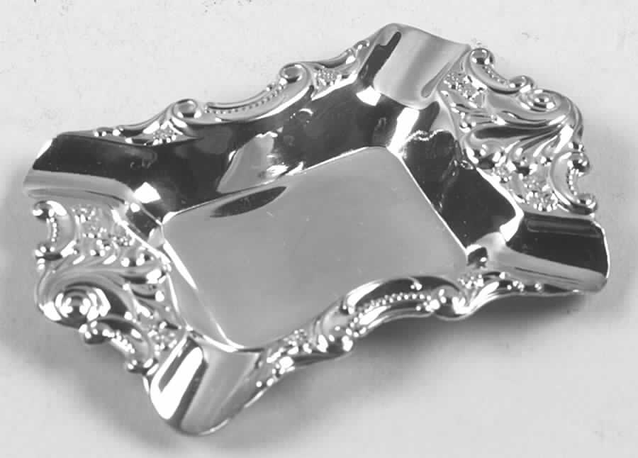 Baroque (Silverplate, Hollowware, Older) Silverplate Ashtray by Wallace Silver-1