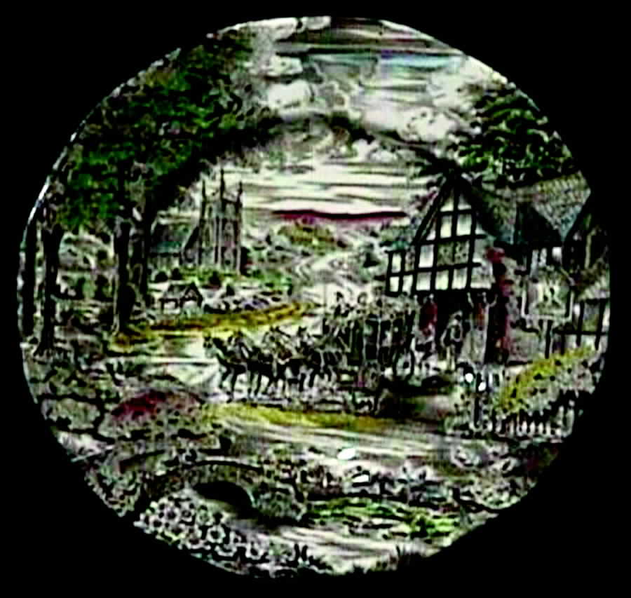 Dickens Coaching Days Luncheon Plate by Wedgwood-1