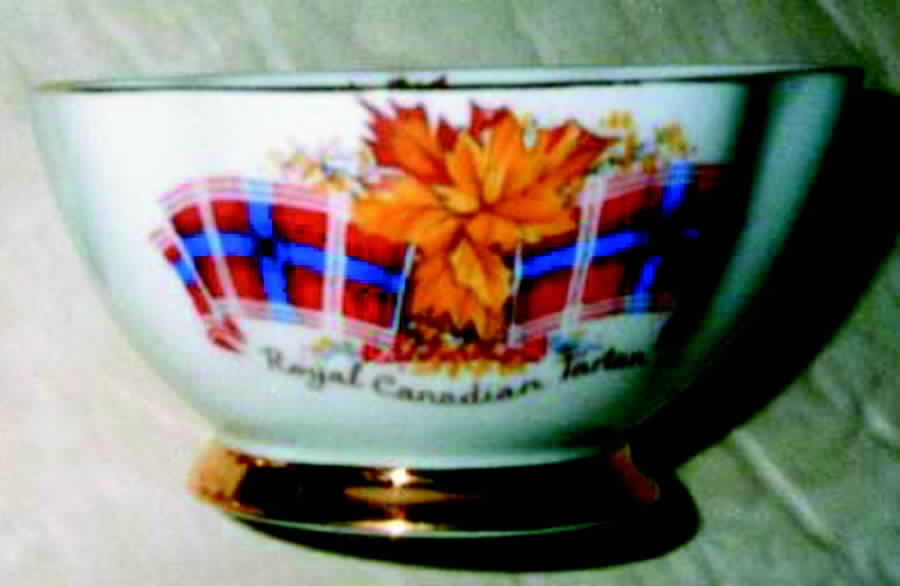 Royal Canadian Tartan Open Sugar Bowl by Windsor (England)-1