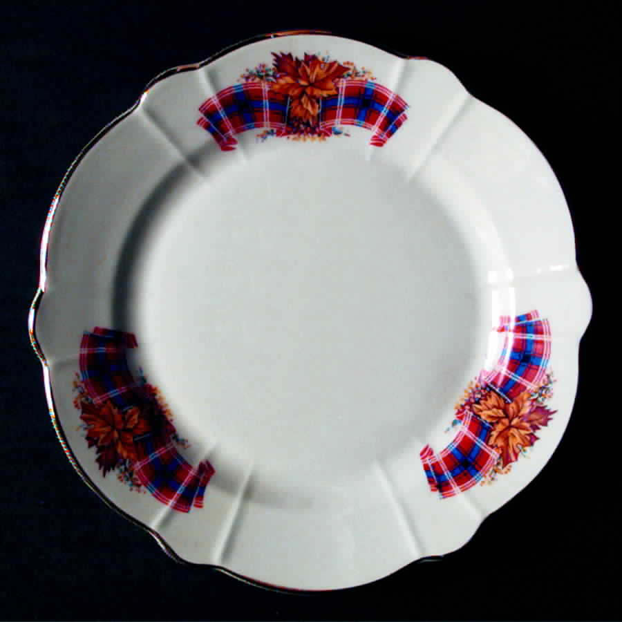 Royal Canadian Tartan Dessert/Pie Plate by Windsor (England)-1