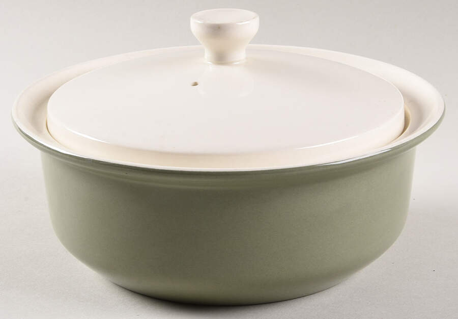 Moss Green Round Covered Vegetable by Wedgwood-1