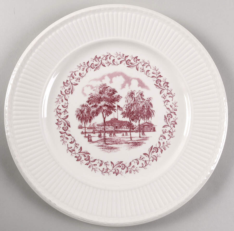 Scenes of Old New York Dinner Plate by Wedgwood-1
