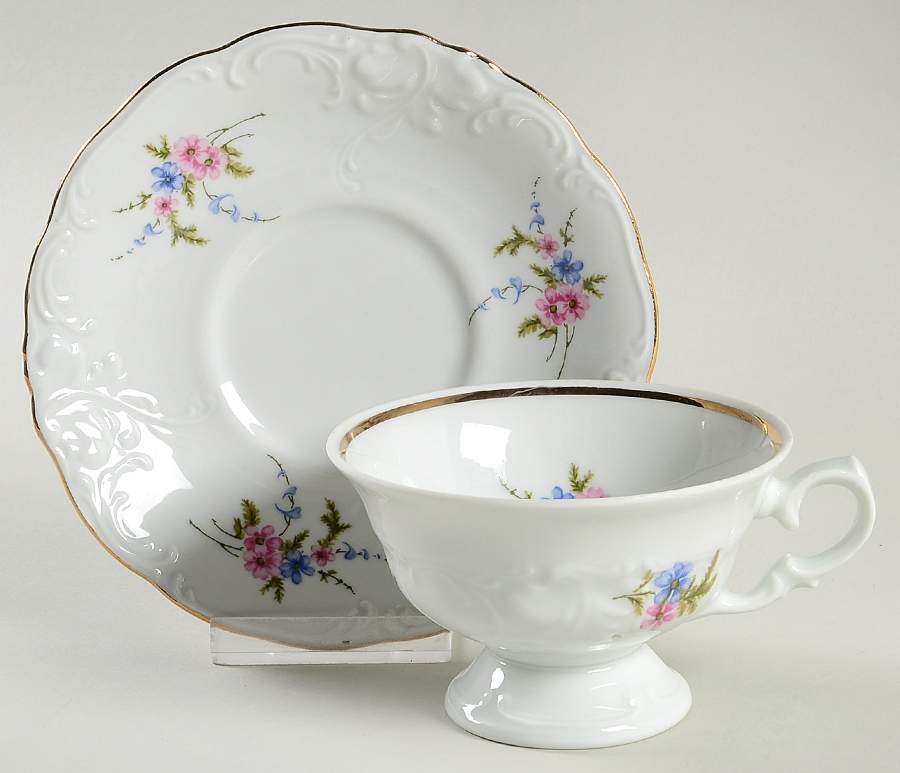 WAV13 Footed Cup & Saucer Set by Wawel-1