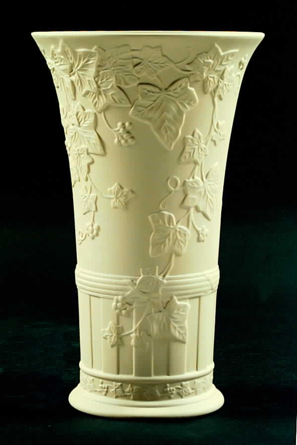 Doric Ivy Cane Jasperware Medium Vase by Wedgwood-1