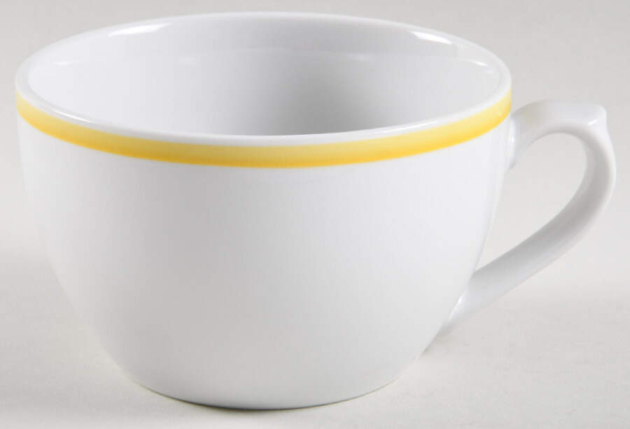 Brasserie Yellow (Band and Verge) Breakfast Cup by Williams-Sonoma-1