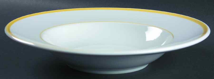 Brasserie Yellow (Band and Verge) 11" Individual Pasta Bowl by Williams-Sonoma-1
