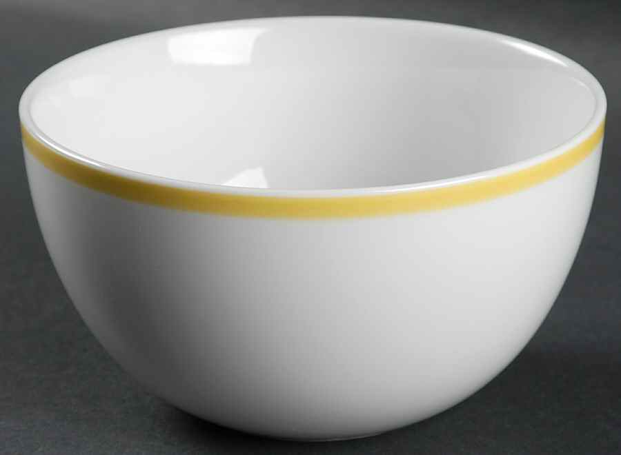 Brasserie Yellow (Band and Verge) Soup/Cereal Bowl by Williams-Sonoma-1