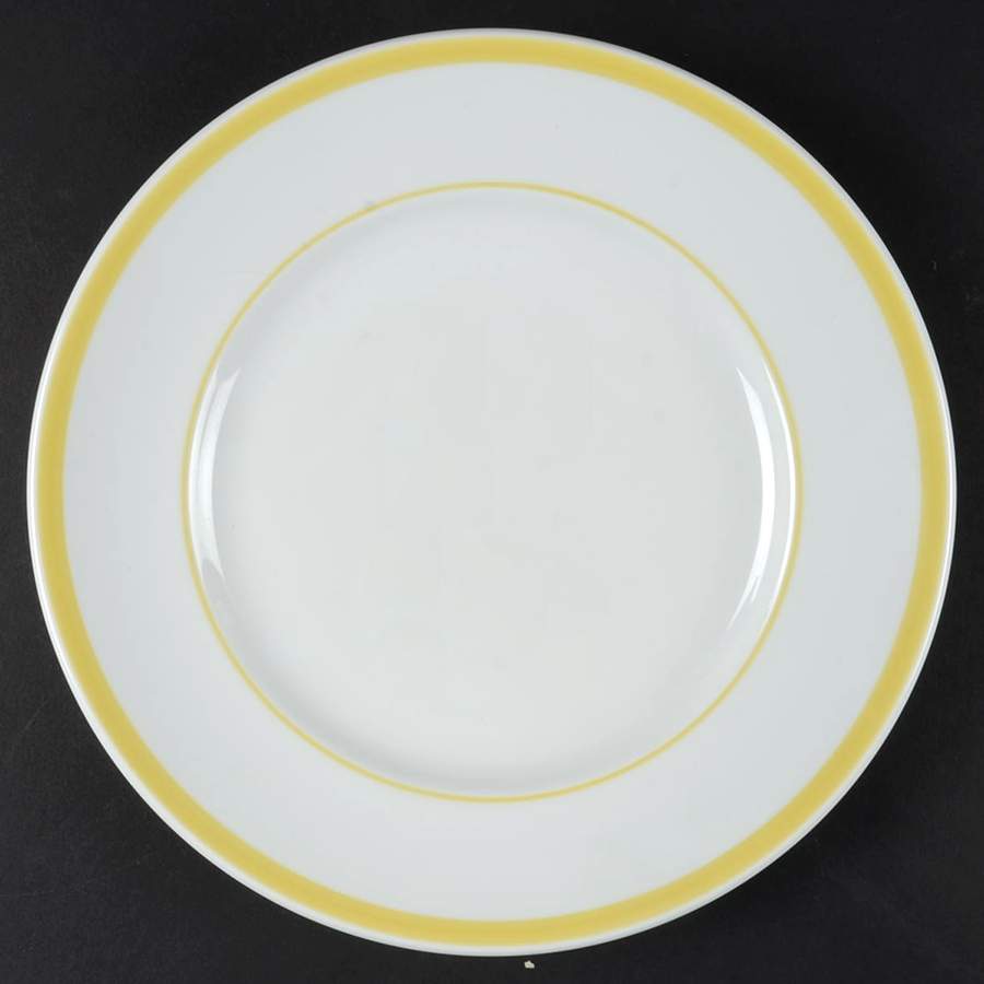 Brasserie Yellow (Band and Verge) Luncheon Plate by Williams-Sonoma-1