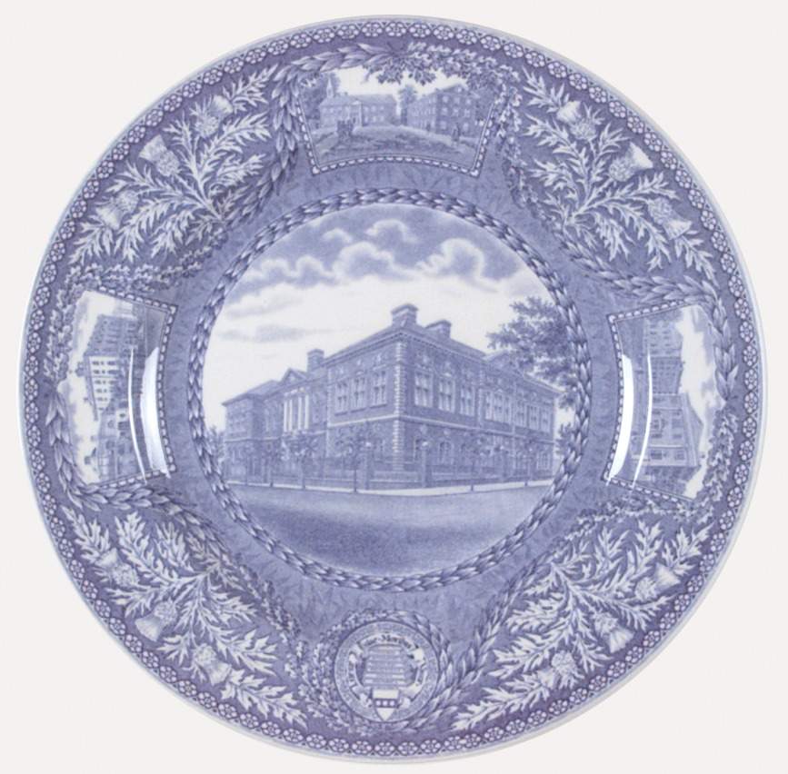 University of Pennsylvania Blue Dinner Plate by Wedgwood-1
