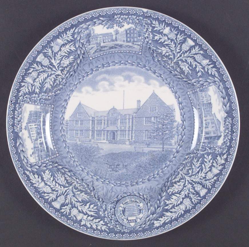 University of Pennsylvania Blue Dinner Plate by Wedgwood-1