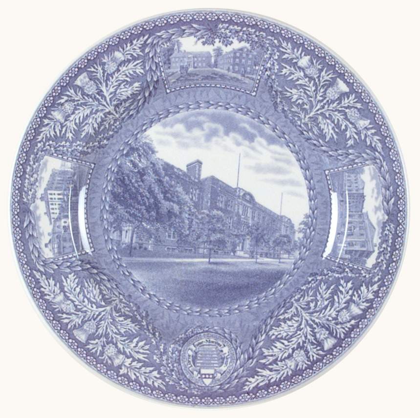 University of Pennsylvania Blue Dinner Plate by Wedgwood-1