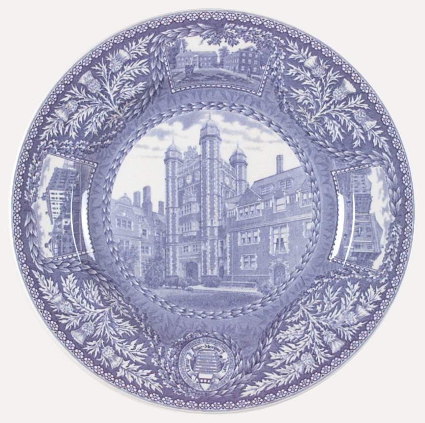 University of Pennsylvania Blue Dinner Plate by Wedgwood-1