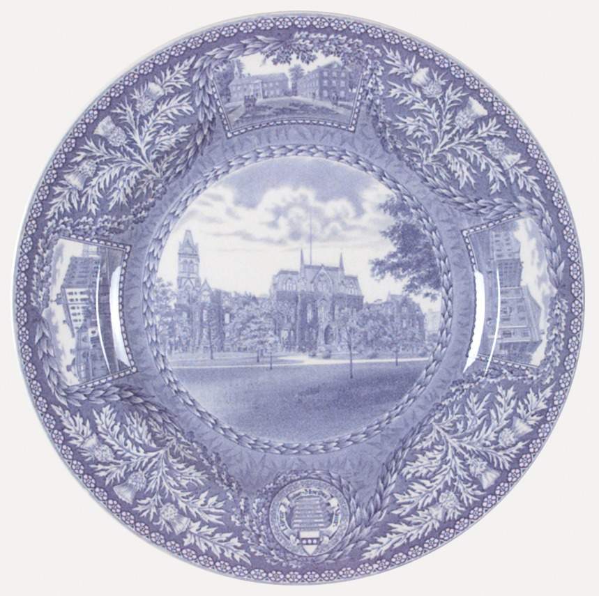 University of Pennsylvania Blue Dinner Plate by Wedgwood-1