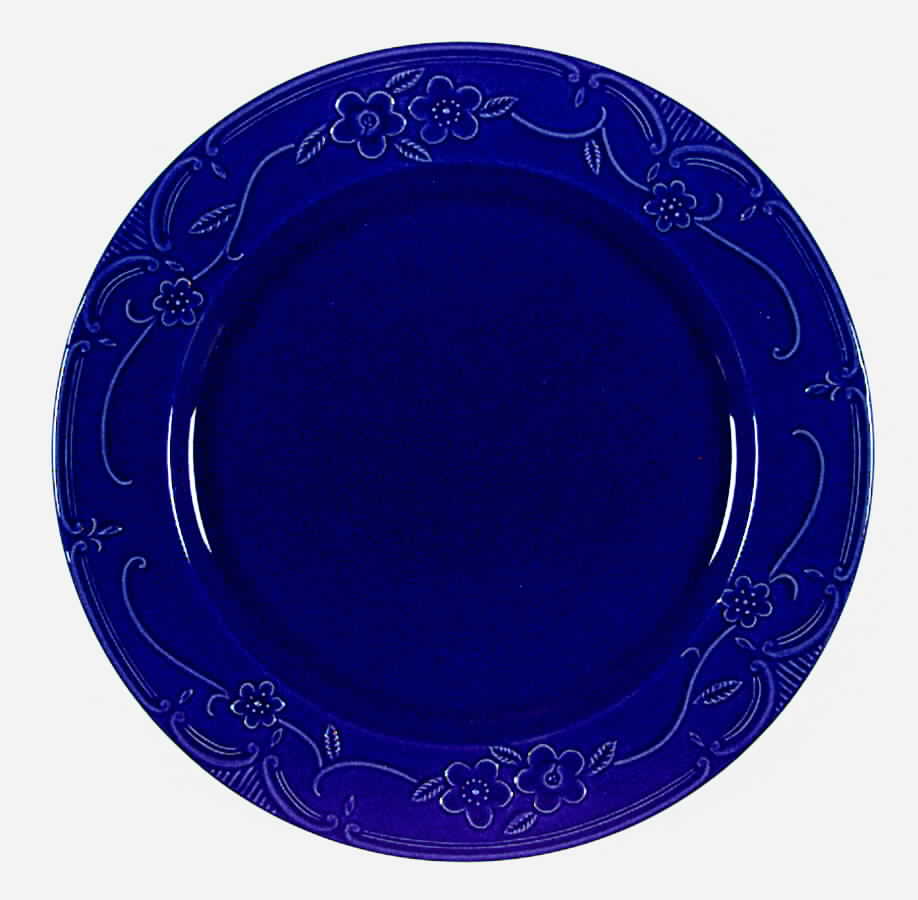 Angelica Blue 12" Chop Plate (Round Platter) by W Bach-1