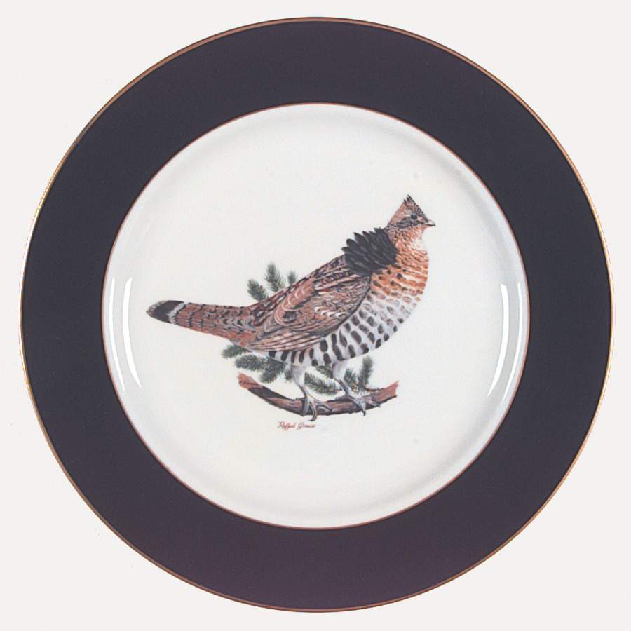 American Game Birds Dinner Plate by Woodmere-1