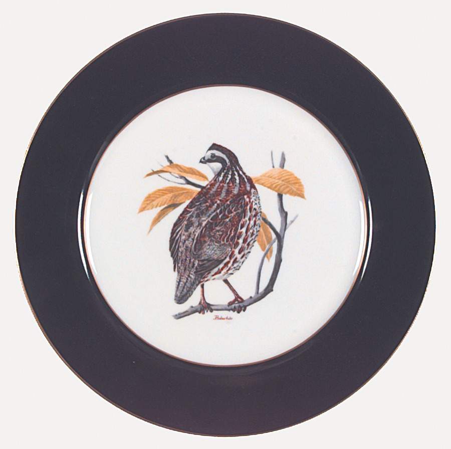 American Game Birds Dinner Plate by Woodmere-1