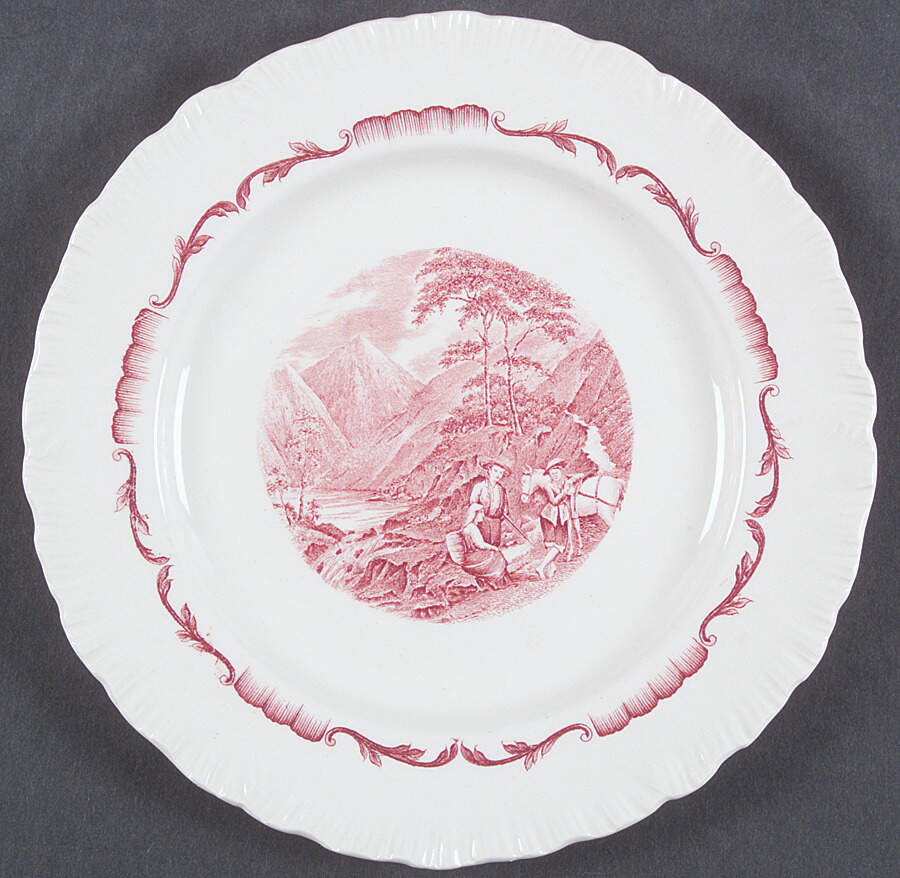 Salvator Red Salad Plate by Wedgwood-1